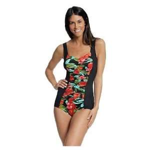  Tropical Escape Womens One piece Swim Suit, Size 6 