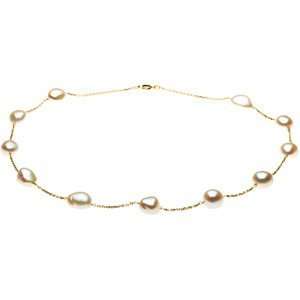   Freshwater Baroque Pearl St Ation Necklace 20 Inch CleverEve Jewelry