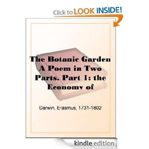   the Economy of Vegetation Erasmus Darwin  Kindle Store
