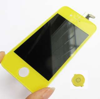 Yellow LCD Display&Touch digitizer Assembly iphone 4G  