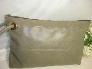 Vintage GUCCI Beige Large Wristlet Clutch Bag  