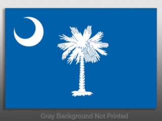 South Carolina State Flag Sticker   decal bumper SC USA  