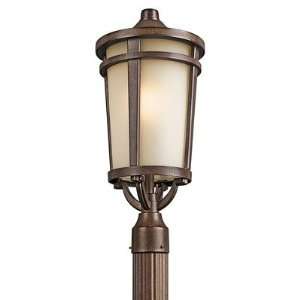  Kichler 49074BST / 49074BSTFL Atwood Outdoor Post Lantern 