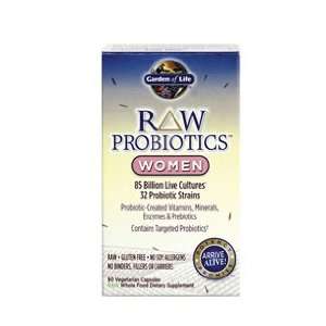  RAW Probiotics Women 90 Vegetable Capsules   Garden of Life 