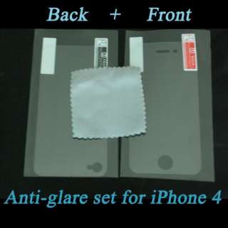 5Sets Anti glare Matte Full Body Screen Protector for iPhone 4S 4 