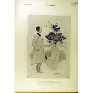 1895 Comedy Sketch Lady Gent Prior Hat Alfred George 