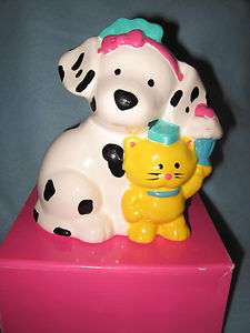   Dottie Dog Ceramic Coin Bank Lg Collectible Vintage 1990,1996 NEW