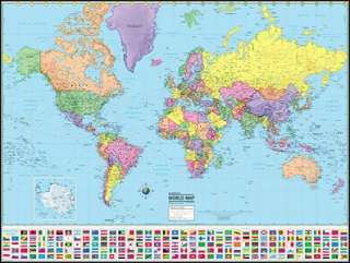 USA/UNITED STATES & WORLD WALL MAPS POSTERS MURALS  