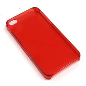  APPLE IPHONE 4S PROTECTOR CASE ULTRA THIN TRANSPARENT RED 