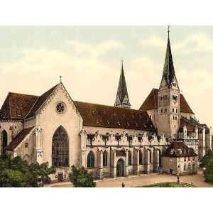   Poster   Cathedral Augsburg Bavaria Germany 24 X 18.5 