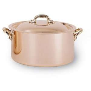  Stainless Steel / Copper Round Stew Pan Capacity 1.6 