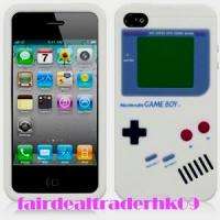 White Gameboy Silicone Case Cover for APPLE IPHONE 4 4G  