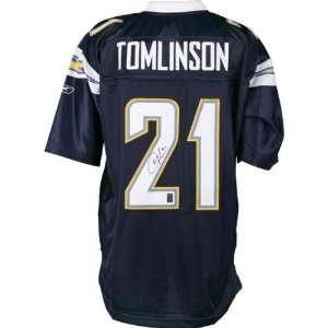 LaDainian Tomlinson Autographed Uniform   Navy Blue   Autographed NFL 