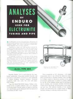Republic Electrunite Stainless Steel Tubing ctlg 1961  
