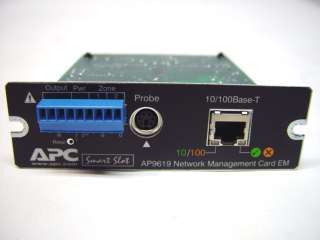 APC Smart Slot AP9619 UPS Network Management Card EM  