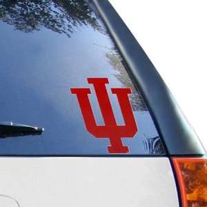 NCAA Indiana Hoosiers Red Auto Vinyl Decal Automotive