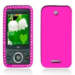  Rhinestones Skin Cover for ZTE Score X500, Hot Pink Electronics