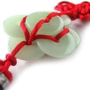  The 7 Faux Jade Coin Lotus Tassel (23pcs) 