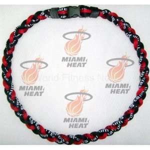  Miami Heat Colors Titanium Necklace