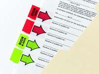 Keep on top of things with Post it ® Flags and Tabs. Tough and long 