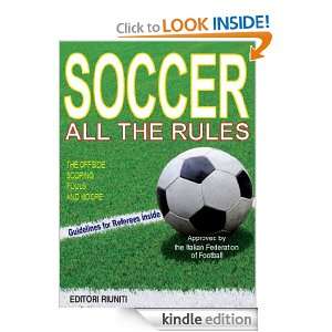 Soccer   All the rules Editori Riuniti  Kindle Store