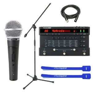 Digitech Vocalist Live5 w/ Shure SM58s, Boom Stand, XLR Cable & Cable 