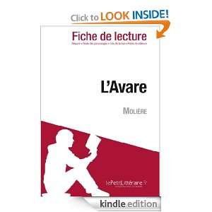 Avare de Molière (Fiche de lecture) (French Edition) Florence 