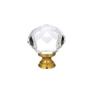   Antique   Diamond 1 3/4 Crystal Cabinet Knob with