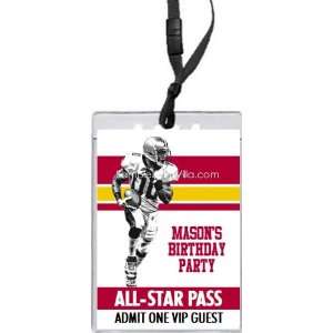  Chiefs Colored Football All Star Pass Invitation Health 