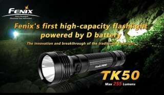 Fenix TK50 Cree XP G R5 LED Flashlight.Max.​255 Lumens  