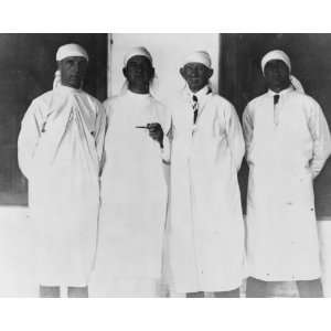 1923 photo Mr. Carpenter dons a typhus uniform and goes through a Near 