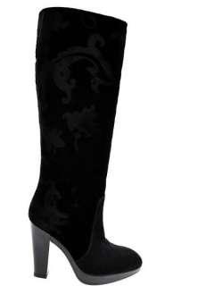 Stivali Boots Hogan Arabesque Velluto Nero 35  