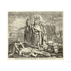 Emperor Rudolf Stands Victoriously Over the Corpse of Ottokar II of 
