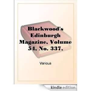 Blackwoods Edinburgh Magazine   Volume 54, No. 337, November, 1843 