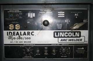 LINCOLN IDEALARC TIG 300/300 WELDER AC/DC ARC  