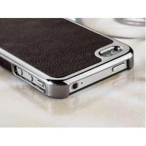 Pandamimi Brown Dexule Chrome Soft PU Leather Case Cover for Apple AT 