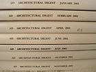ARCHITECTURAL DIGEST 2001   LOT OF SEVEN (7) 2001 ARCHI