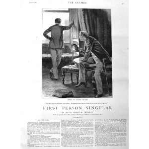   1885 Illustration Story Maskelyne Men House Fine Art