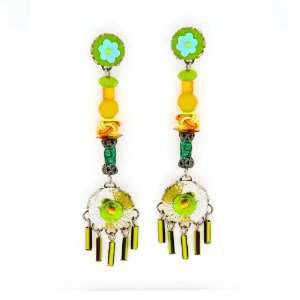  Ayala Bar Fabrics Earrings   Hip Collection in Lime, Melon 