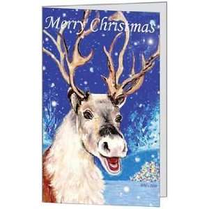 Christmas Holidays Reindeer Humor Funnyl Quality Seasons Greeting Card 