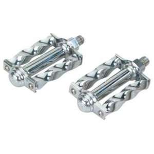  Bike  Bicycle Mini Square Twisted Pedals 1/2 Chrome 