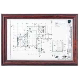  11x17 Mahogany Wood Picture Frame