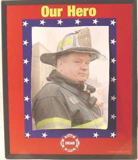 CFD CHICAGO FIRE DEPARTMENT HERO PICTURE FRAME #24  
