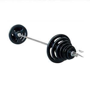  York Iso Grip 410 lb Rubber Olympic Weight Set Sports 