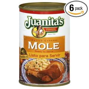 Juanitas Ready To Serve Mole, 15 Ounce (Pack of 6)  
