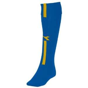  Diadora Azzurri Soccer Socks 249   ROYAL/GOLD L (10 13 
