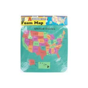  72 Packs of USA foam map set 