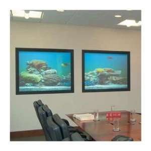  IRUS Rear Projection Screen with System 400 Black Frame 