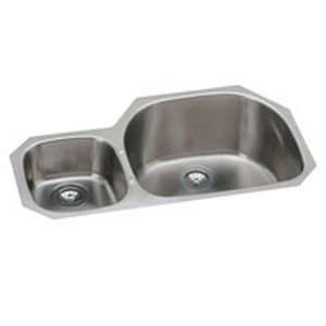   Double Basin Kitchen Sink with Left Primary Bowl and 10 Depth