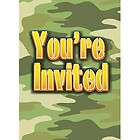 camo desert camouflage military birthday invitations invites party 